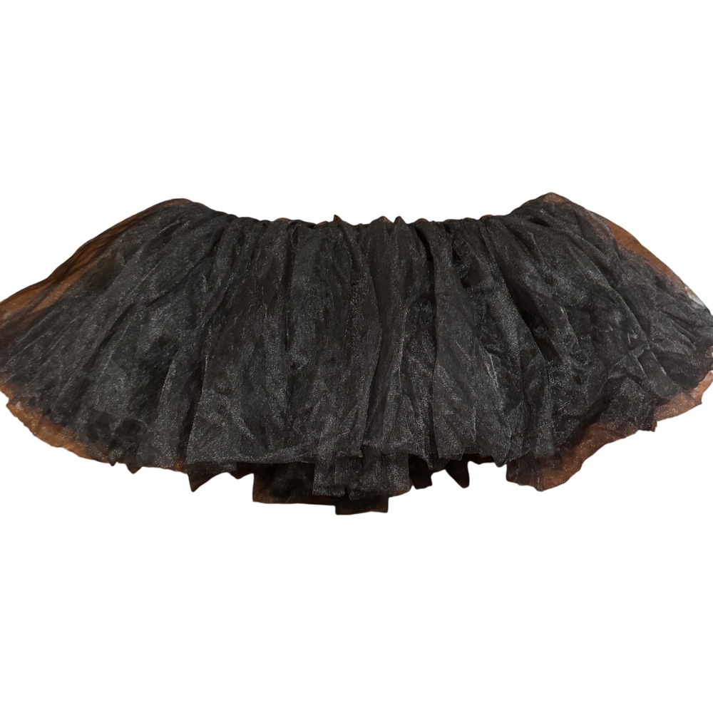 Spirit Halloween Plus Size Black Tutu 01306646 Elastic Waist Tulle Skirt Costume